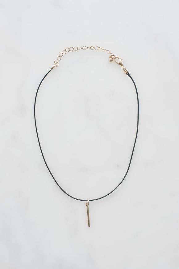 Choker with Gold Pendant (4295633371216)