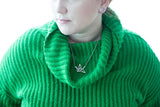 Origami Crane Necklace (4295634354256)